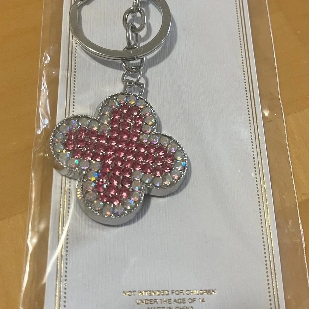 Pink and Silver Keychain